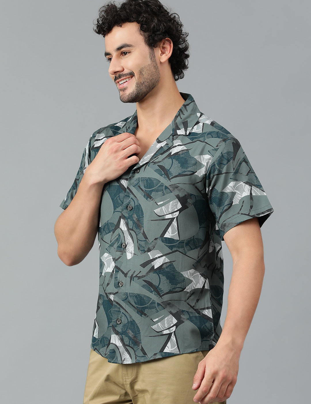 KOTTY Men Printed Casual Multicolor Shirt 