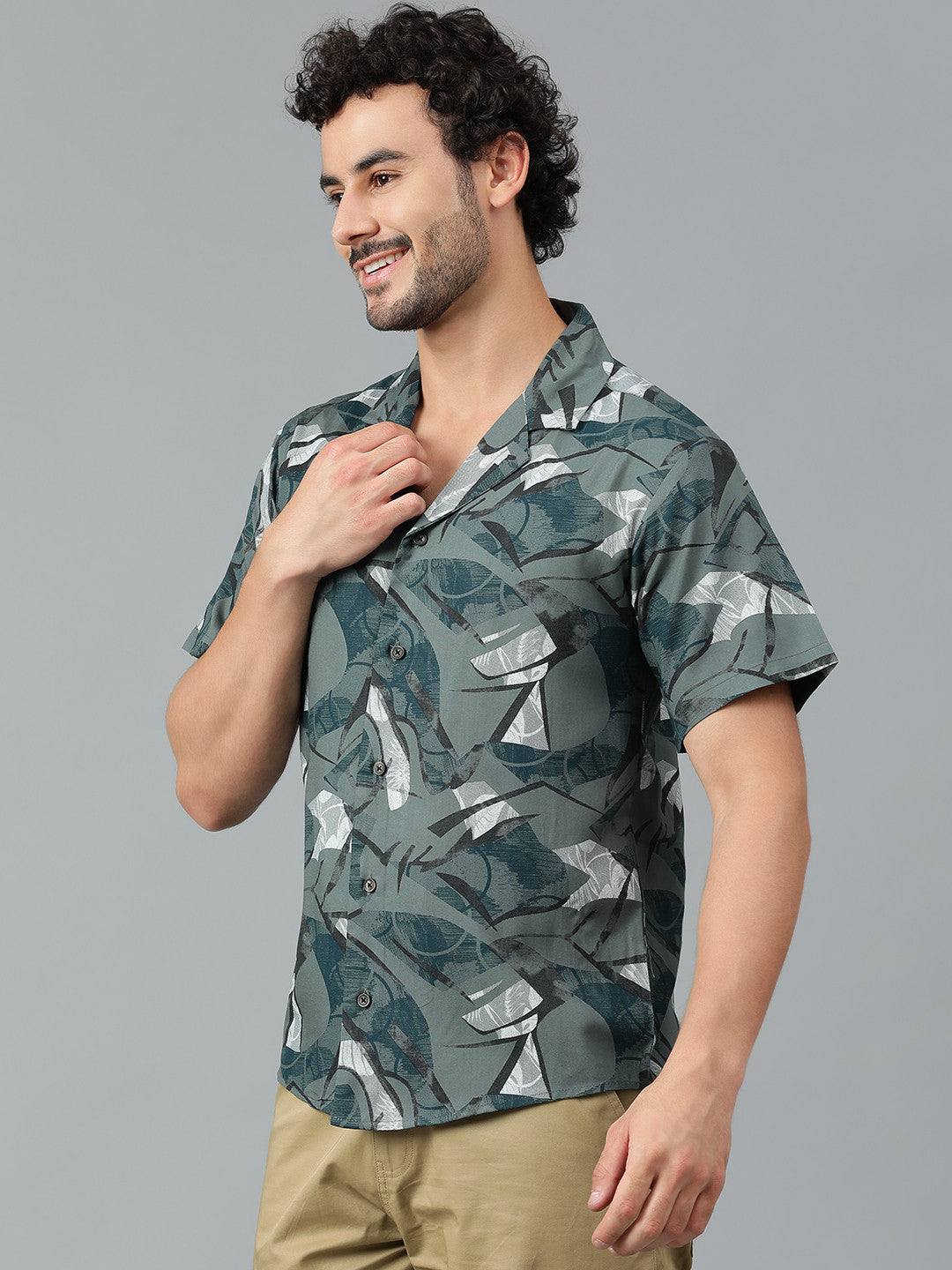 KOTTY Men Printed Casual Multicolor Shirt 