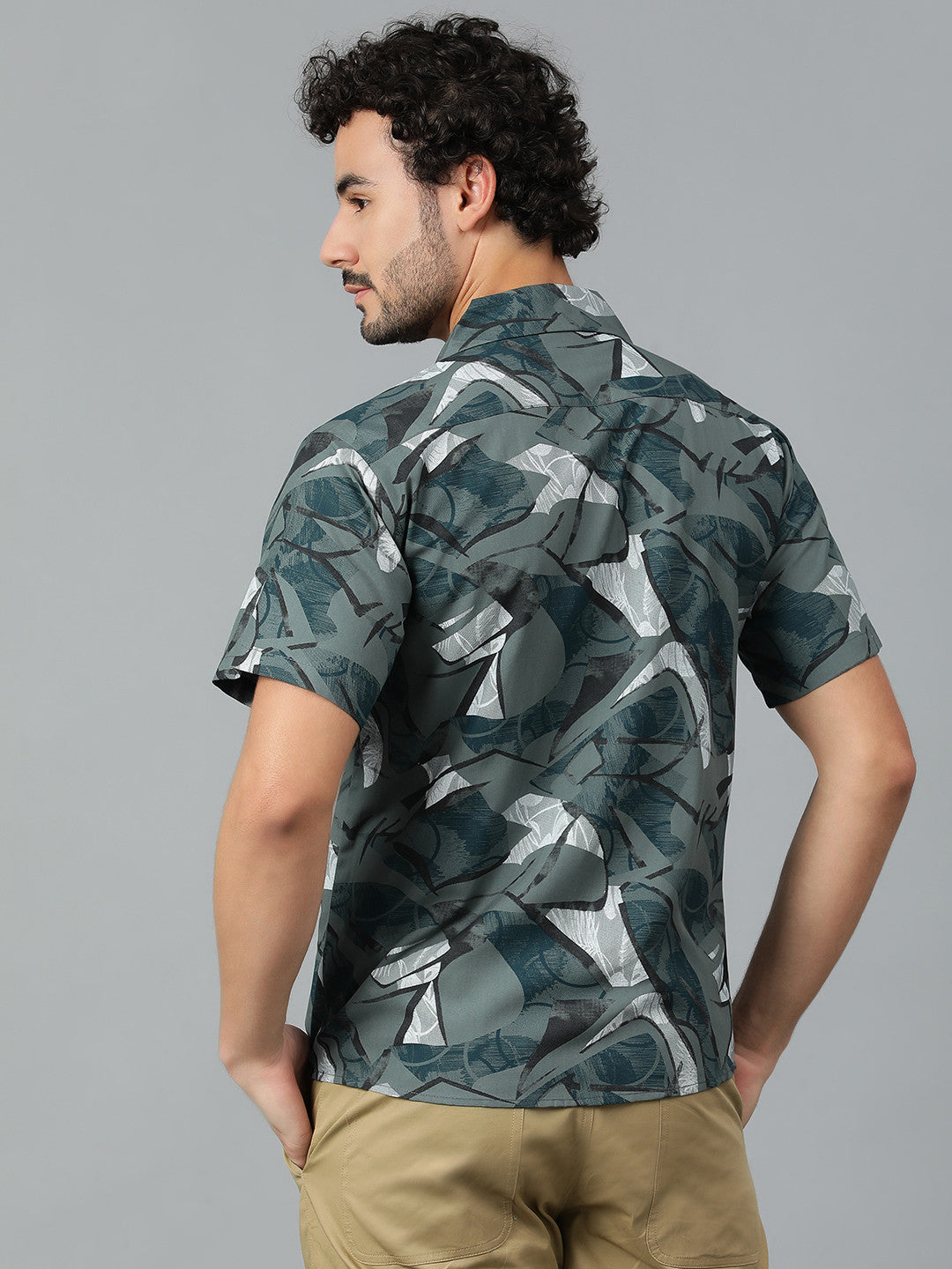 KOTTY Men Printed Casual Multicolor Shirt 