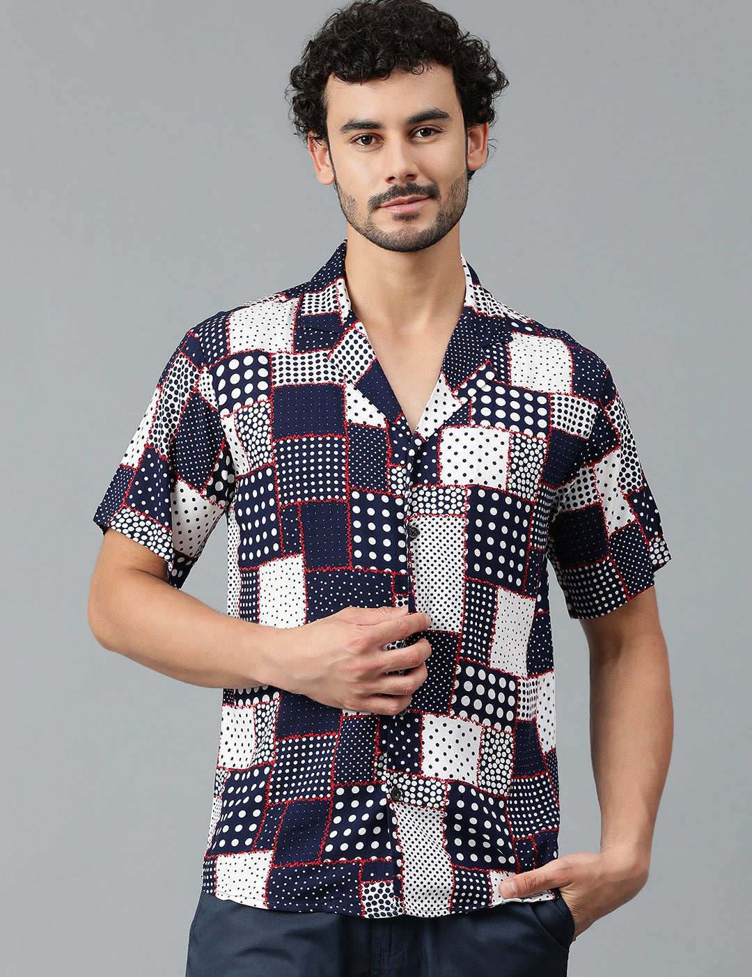 KOTTY Men Printed Casual Multicolor Shirt 
