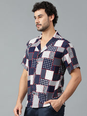 KOTTY Men Printed Casual Multicolor Shirt 