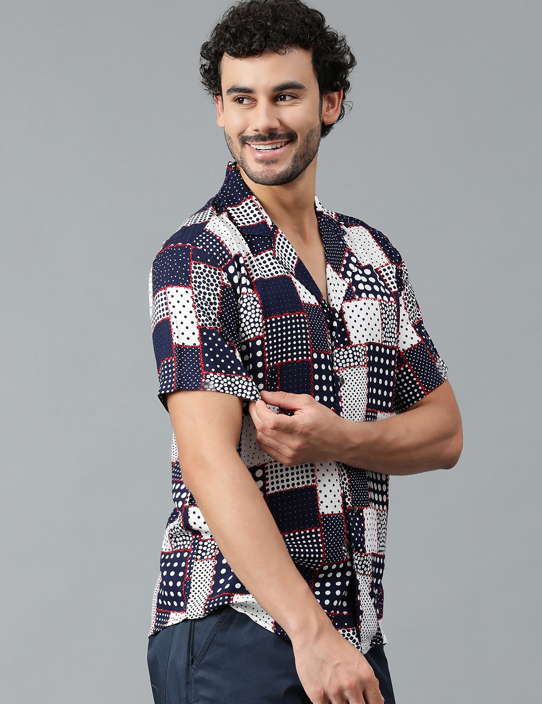 KOTTY Men Printed Casual Multicolor Shirt 