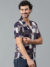 KOTTY Men Printed Casual Multicolor Shirt 