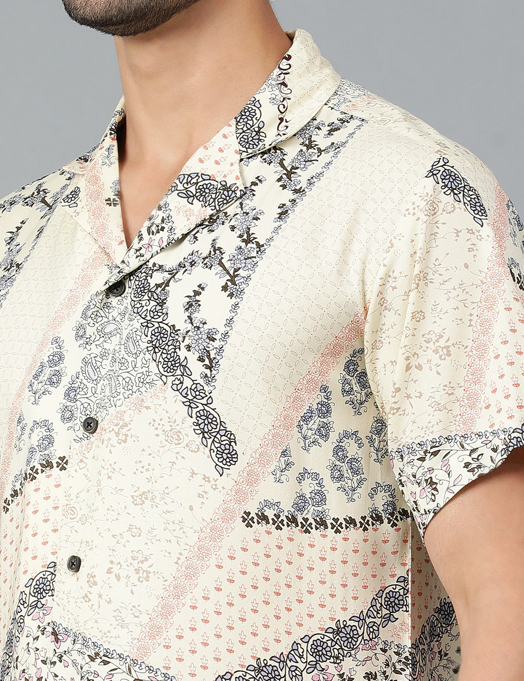 KOTTY Men Printed Casual Multicolor Shirt 