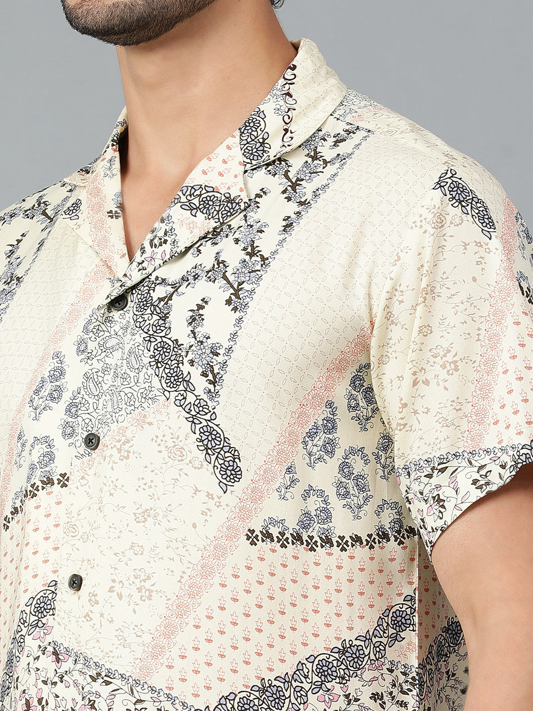KOTTY Men Printed Casual Multicolor Shirt 