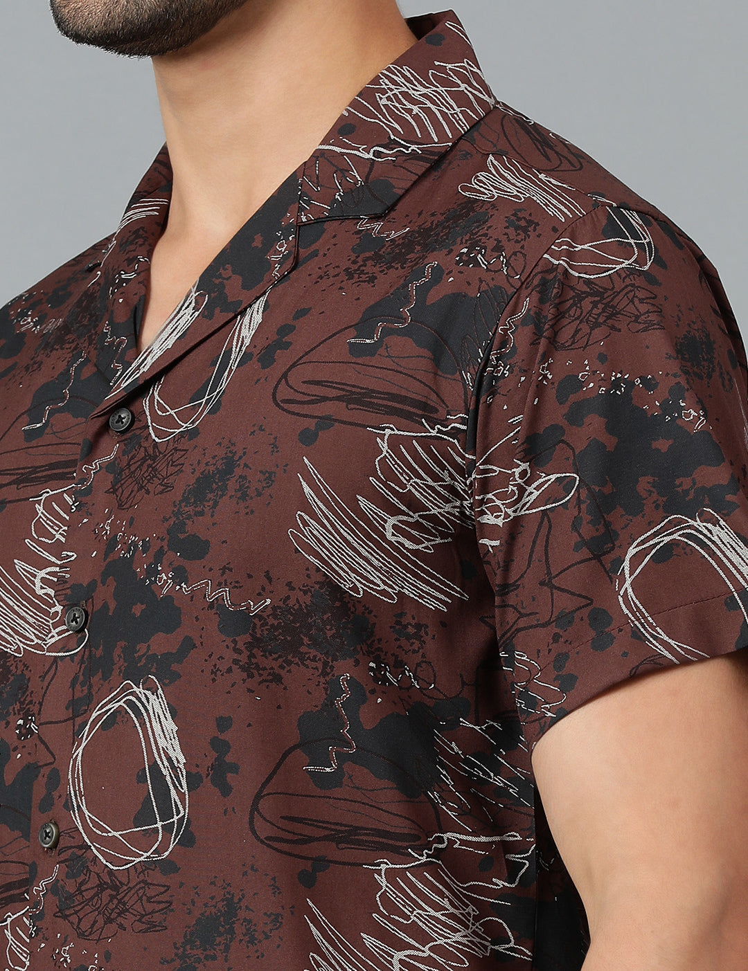 KOTTY Men Printed Casual Multicolor Shirt 