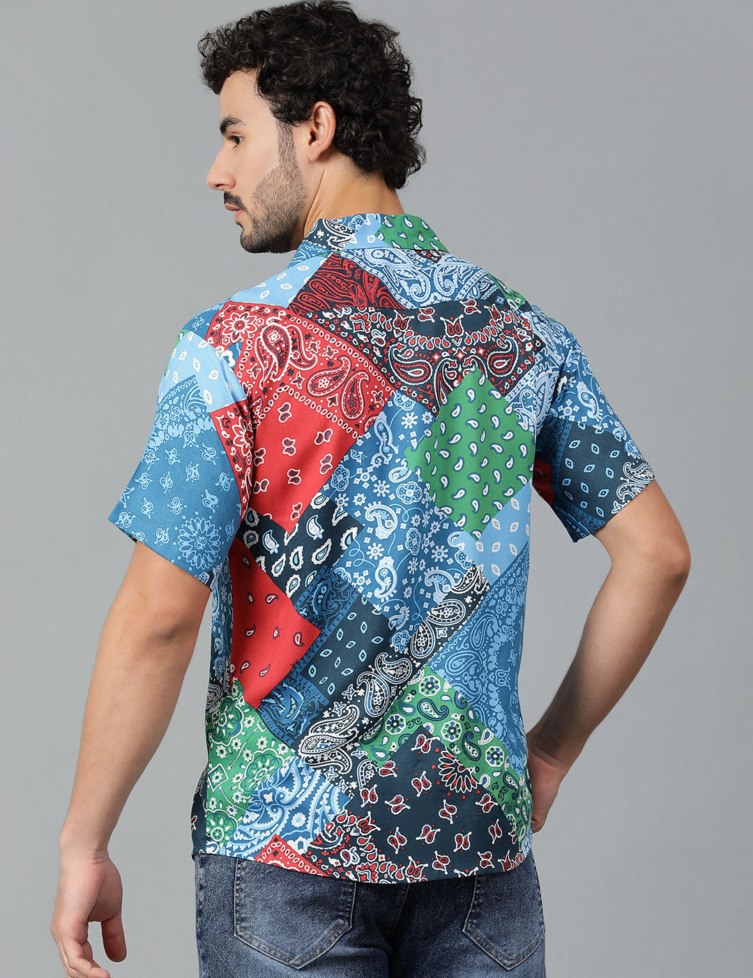 KOTTY Men Printed Casual Multicolor Shirt 