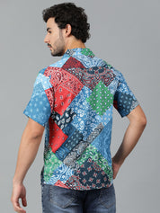 KOTTY Men Printed Casual Multicolor Shirt 