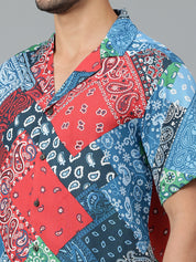 KOTTY Men Printed Casual Multicolor Shirt 