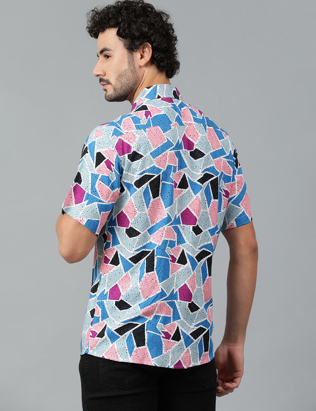 KOTTY Men Printed Casual Multicolor Shirt 