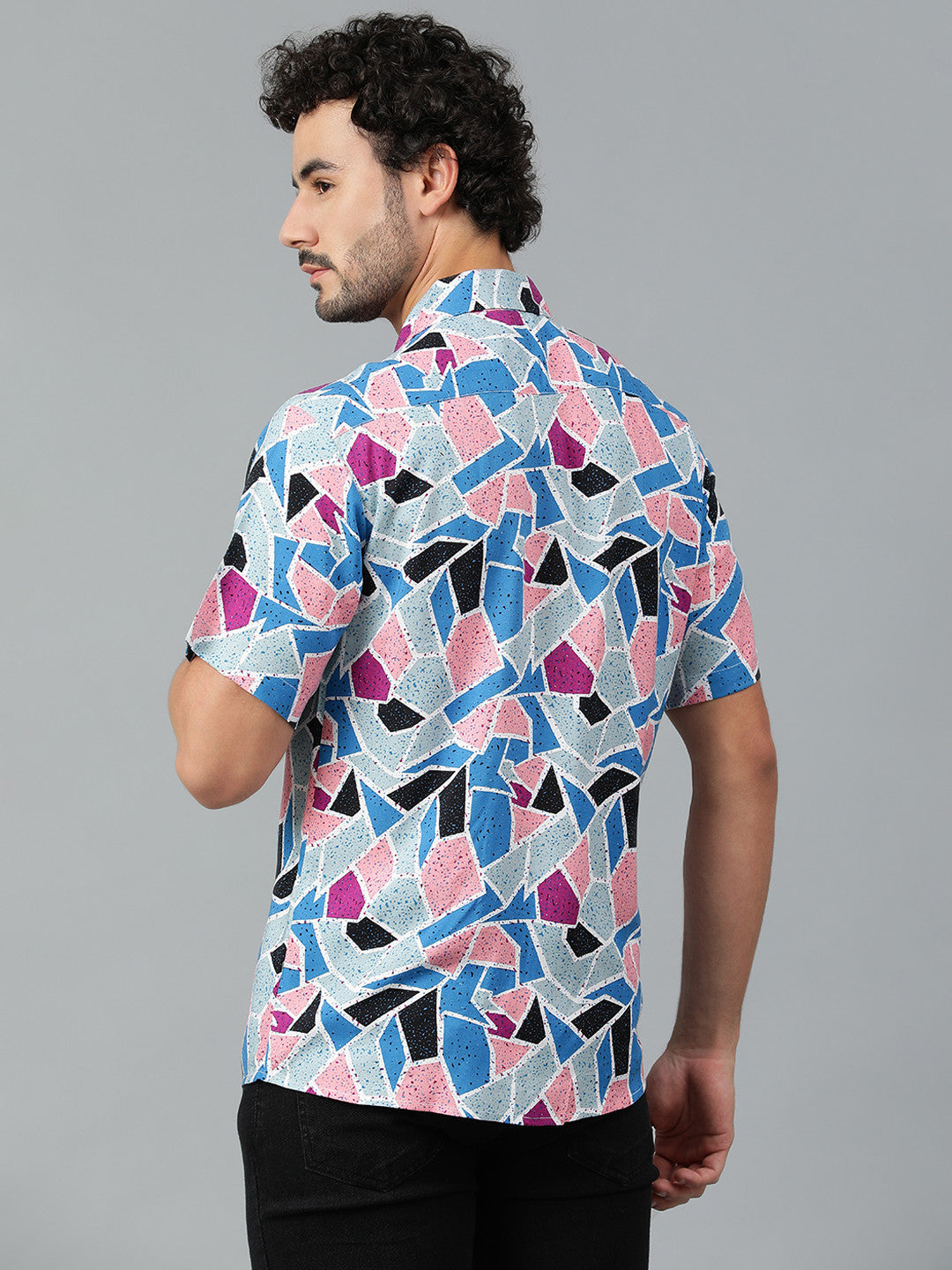 KOTTY Men Printed Casual Multicolor Shirt 
