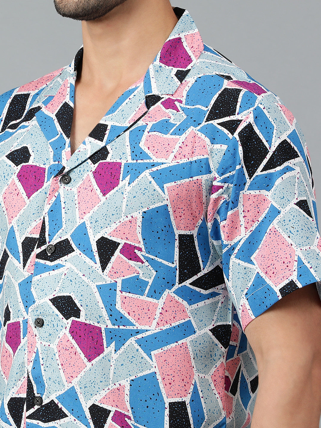 KOTTY Men Printed Casual Multicolor Shirt 