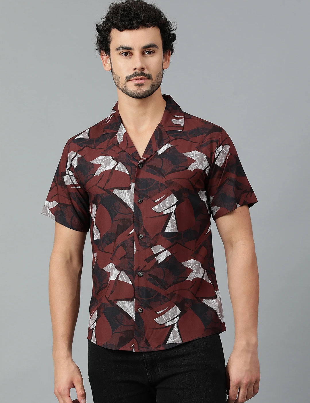 KOTTY Men Printed Casual Multicolor Shirt 