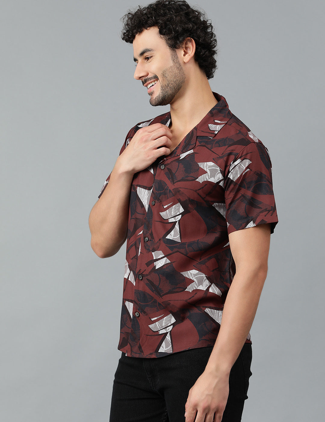 KOTTY Men Printed Casual Multicolor Shirt 