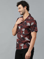 KOTTY Men Printed Casual Multicolor Shirt 