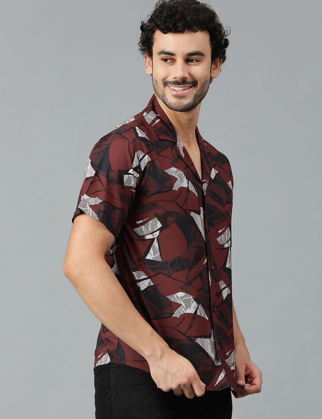 KOTTY Men Printed Casual Multicolor Shirt 
