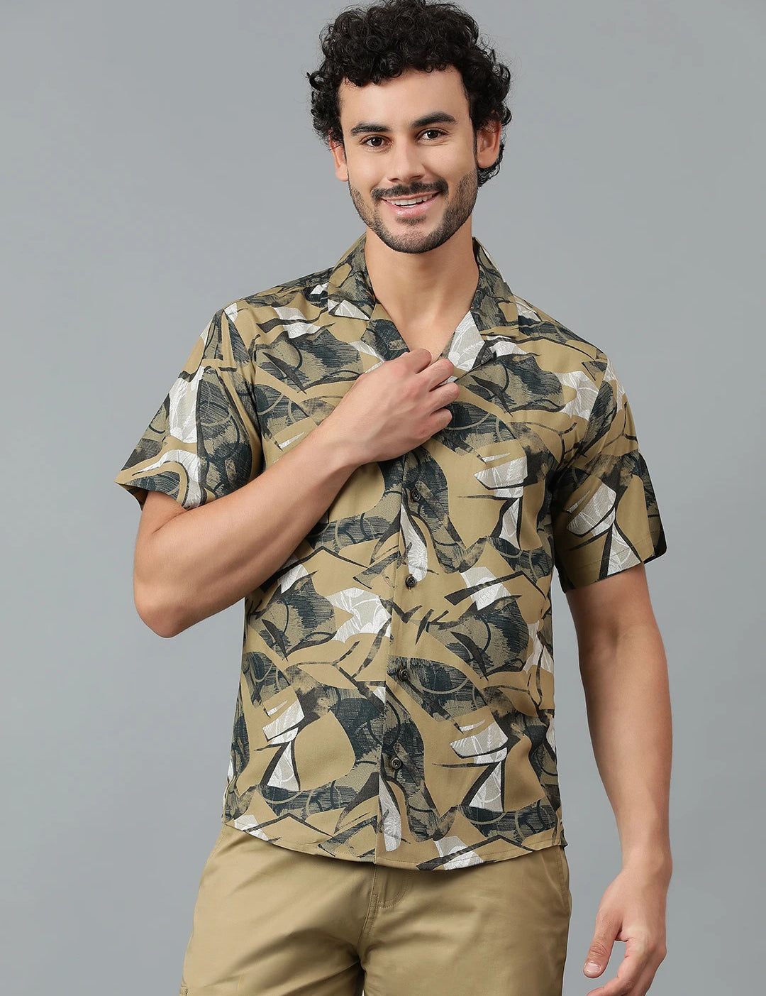 KOTTY Men Printed Casual Multicolor Shirt 