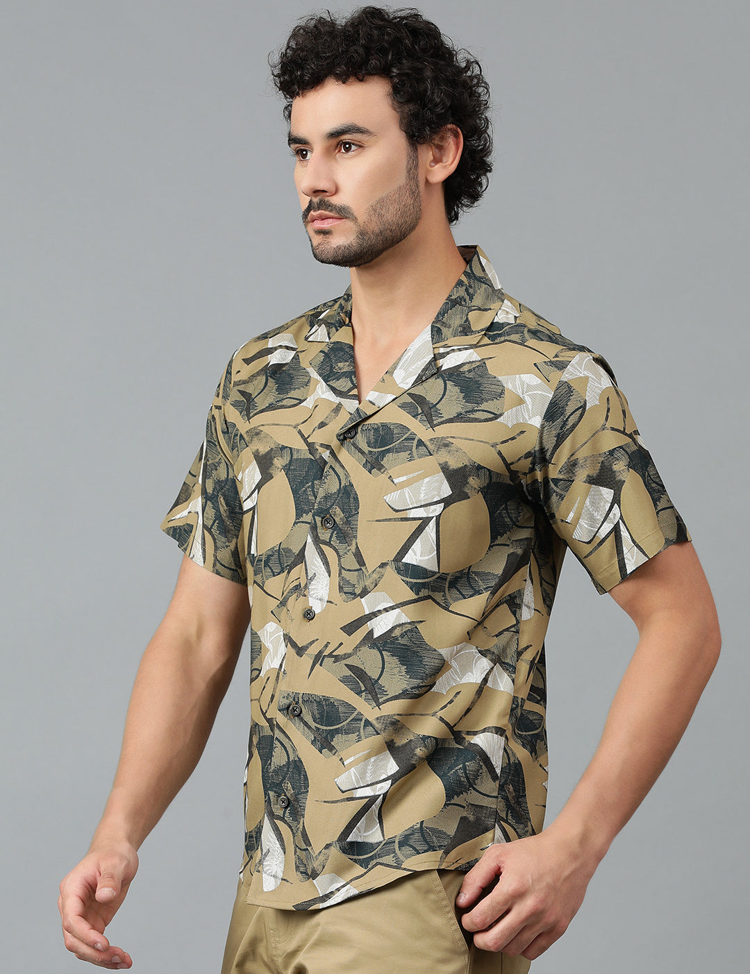 KOTTY Men Printed Casual Multicolor Shirt 