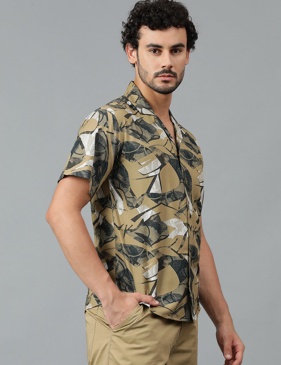 KOTTY Men Printed Casual Multicolor Shirt 