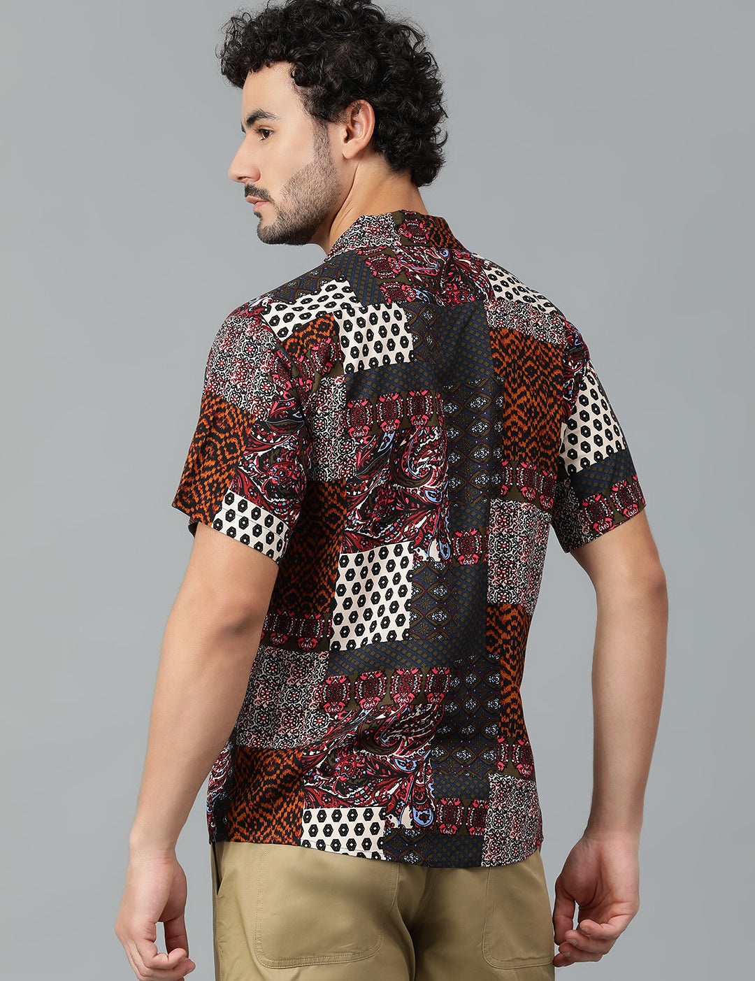 KOTTY Men Printed Casual Multicolor Shirt 