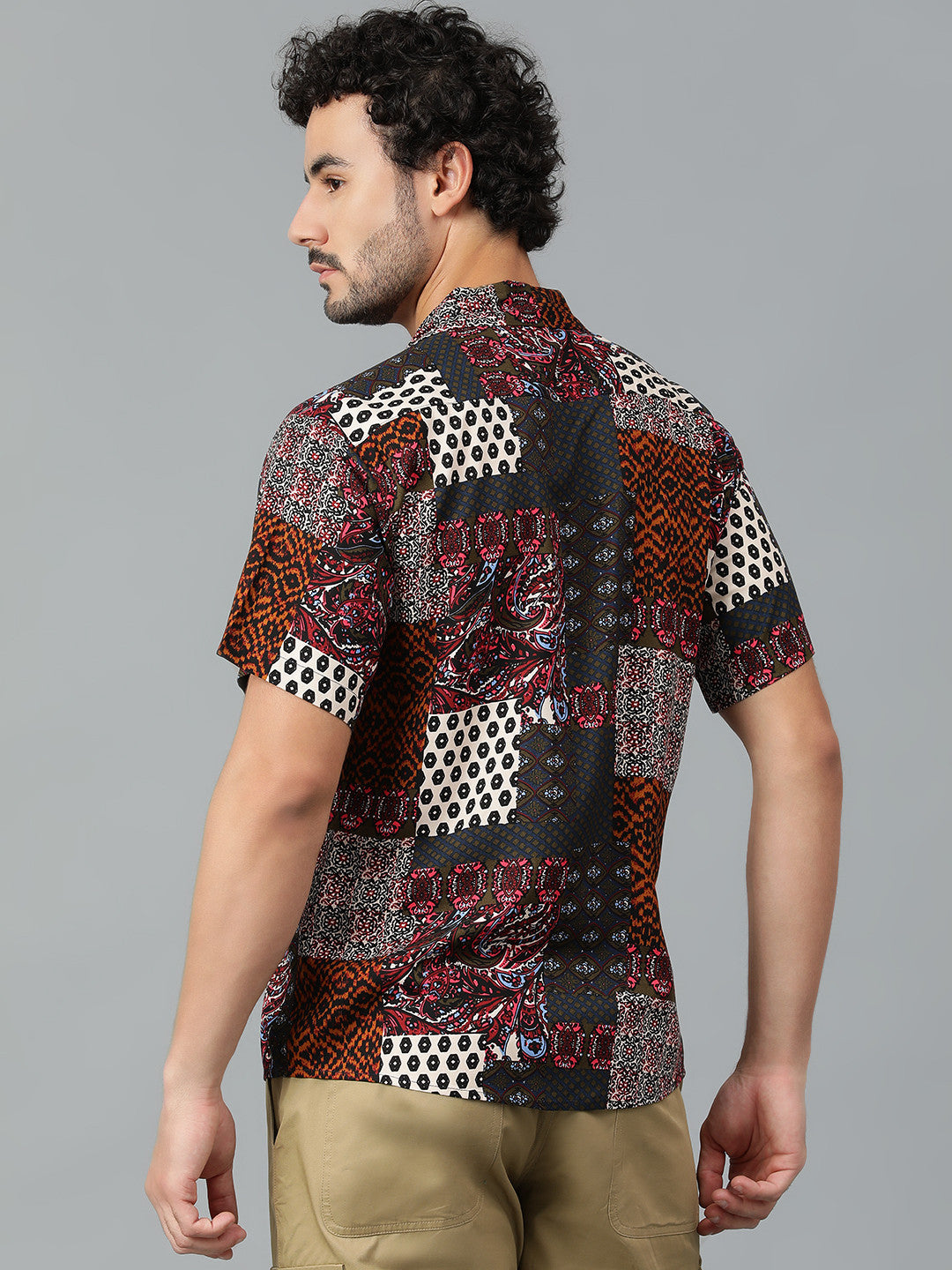 KOTTY Men Printed Casual Multicolor Shirt 