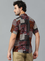 KOTTY Men Printed Casual Multicolor Shirt 