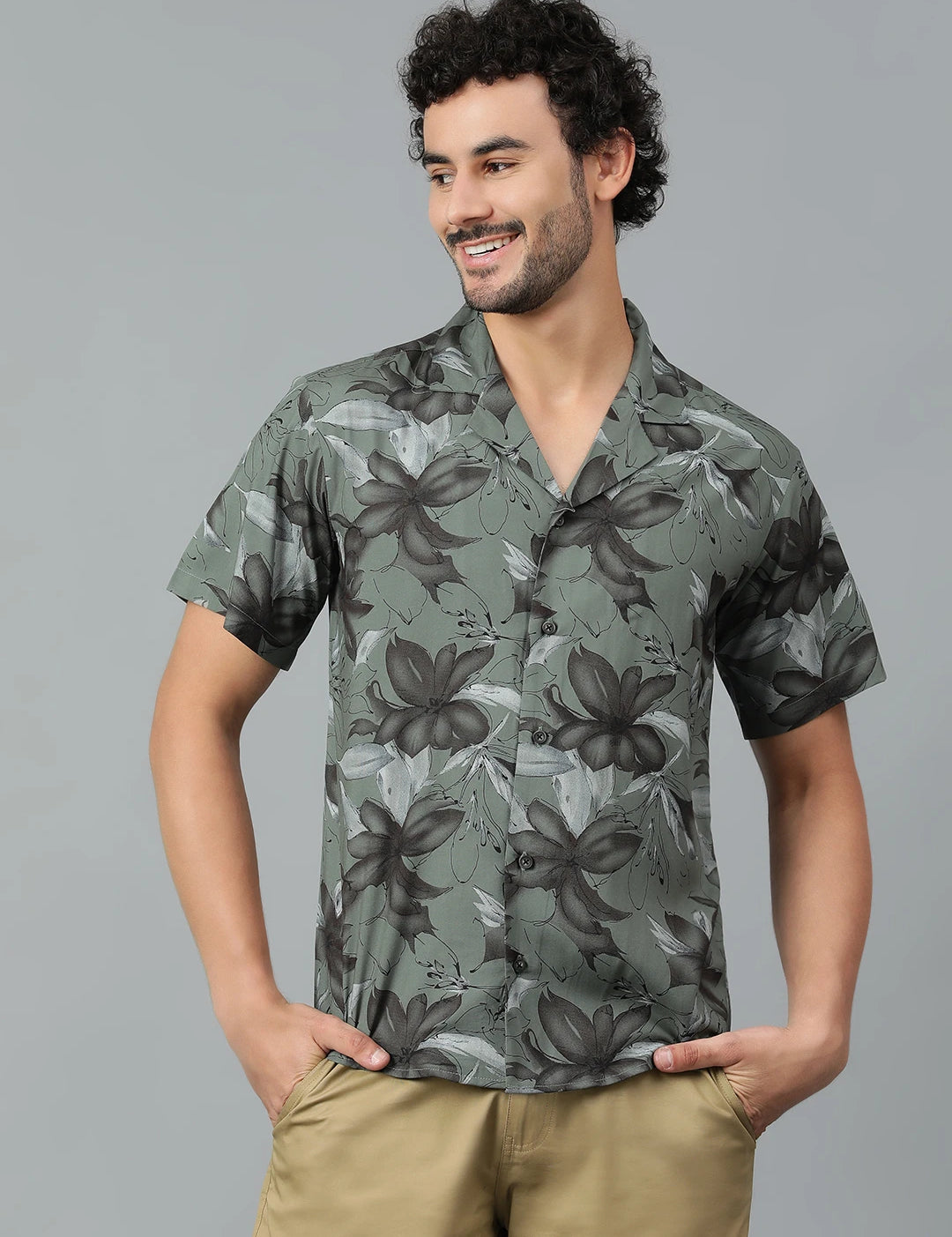 KOTTY Men Printed Casual Multicolor Shirt 