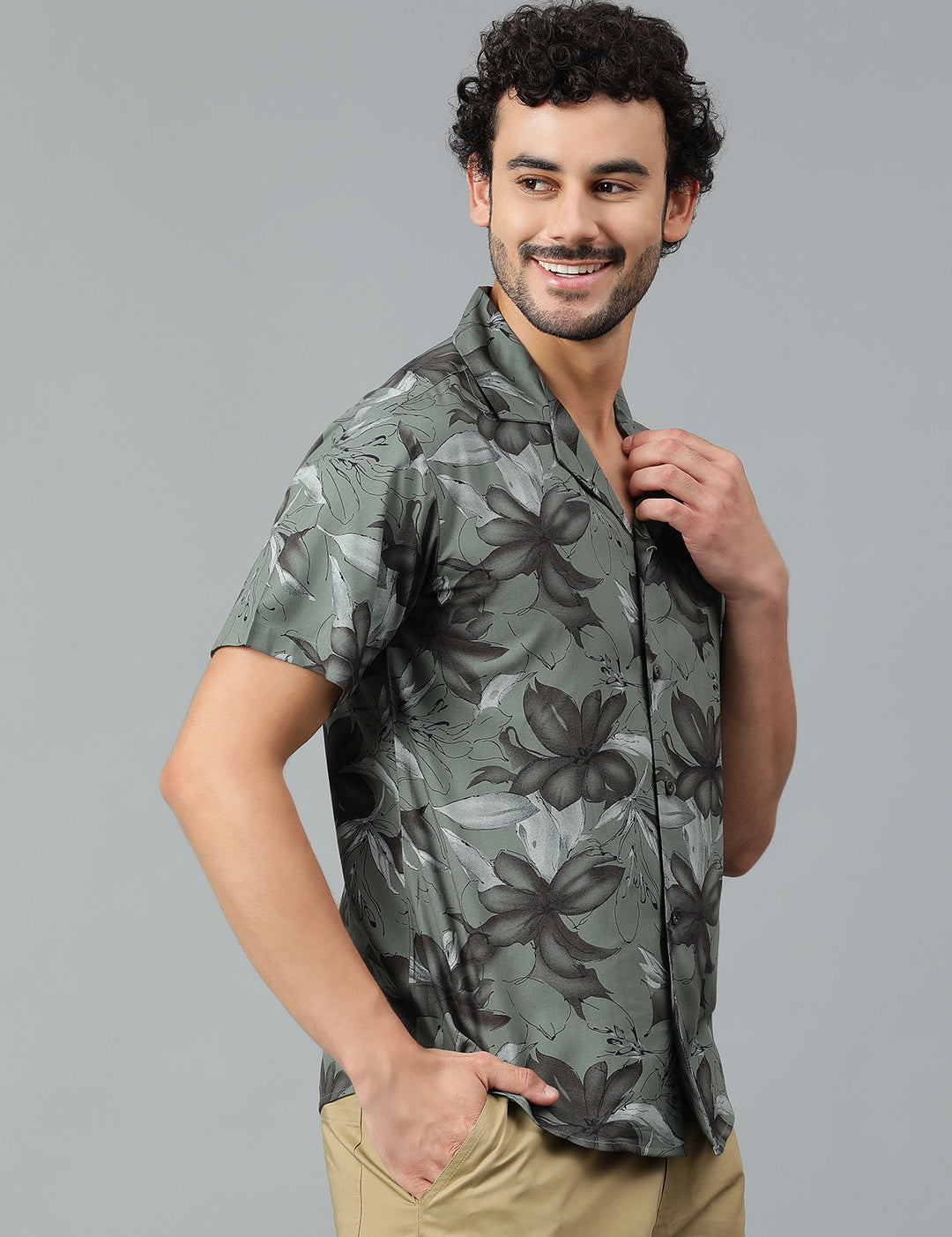 KOTTY Men Printed Casual Multicolor Shirt 