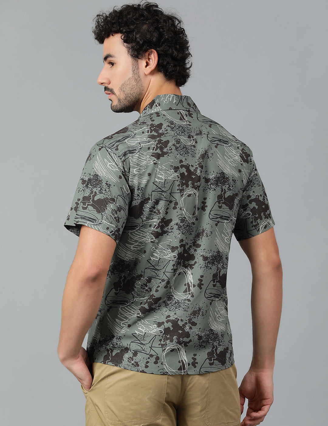 KOTTY Men Printed Casual Multicolor Shirt 