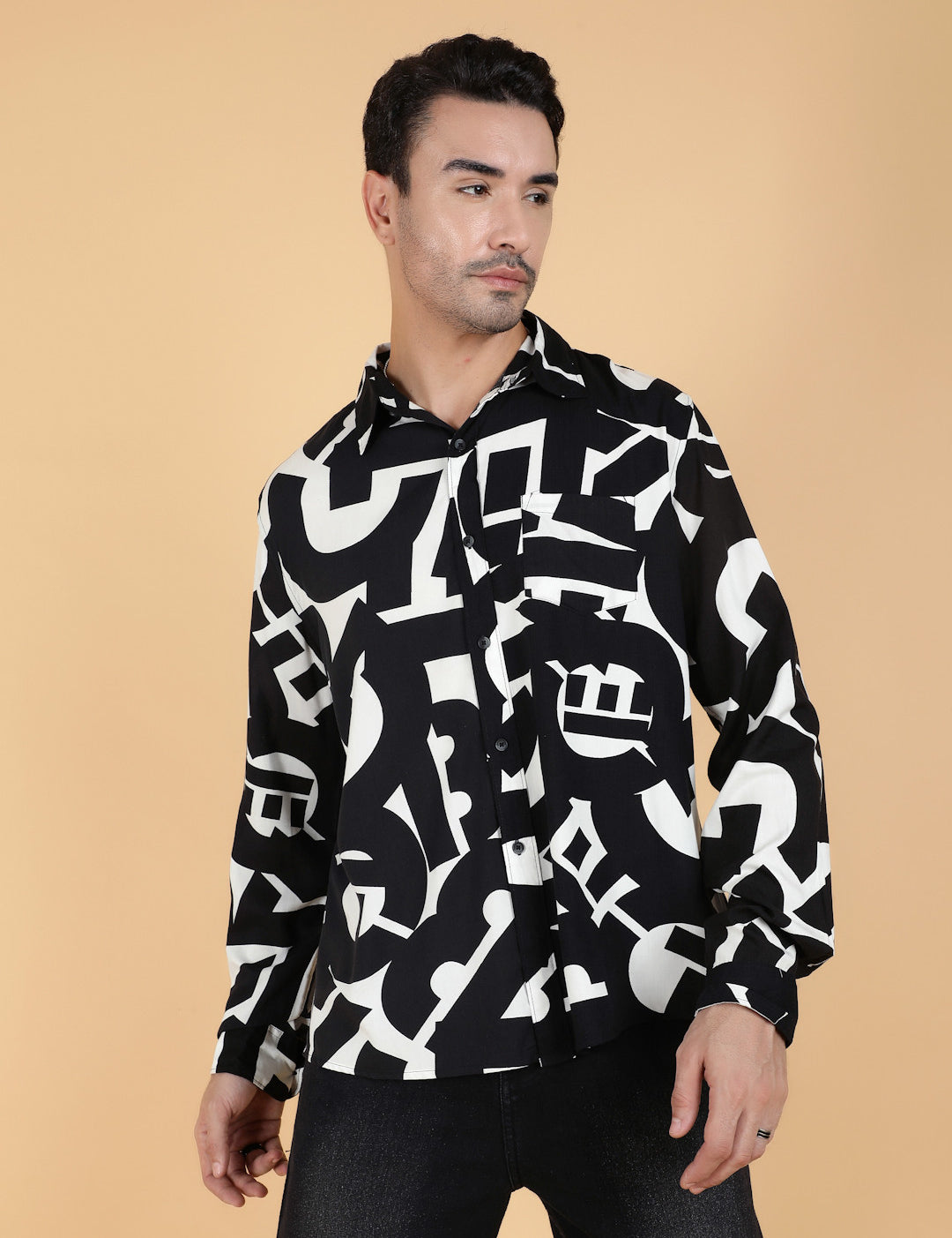 KOTTY Men Printed Casual Multicolor Shirt 