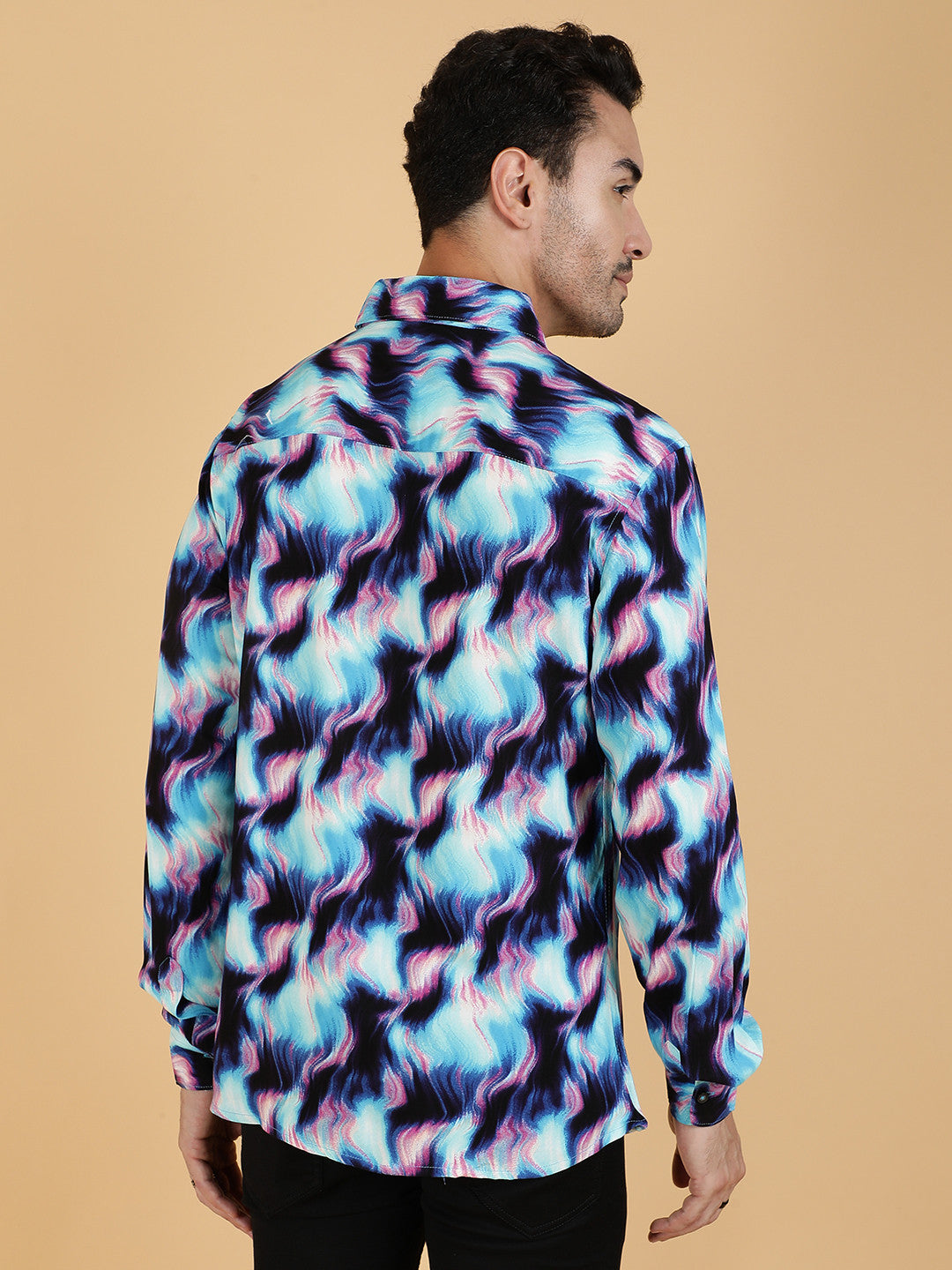 KOTTY Men Printed Casual Multicolor Shirt 