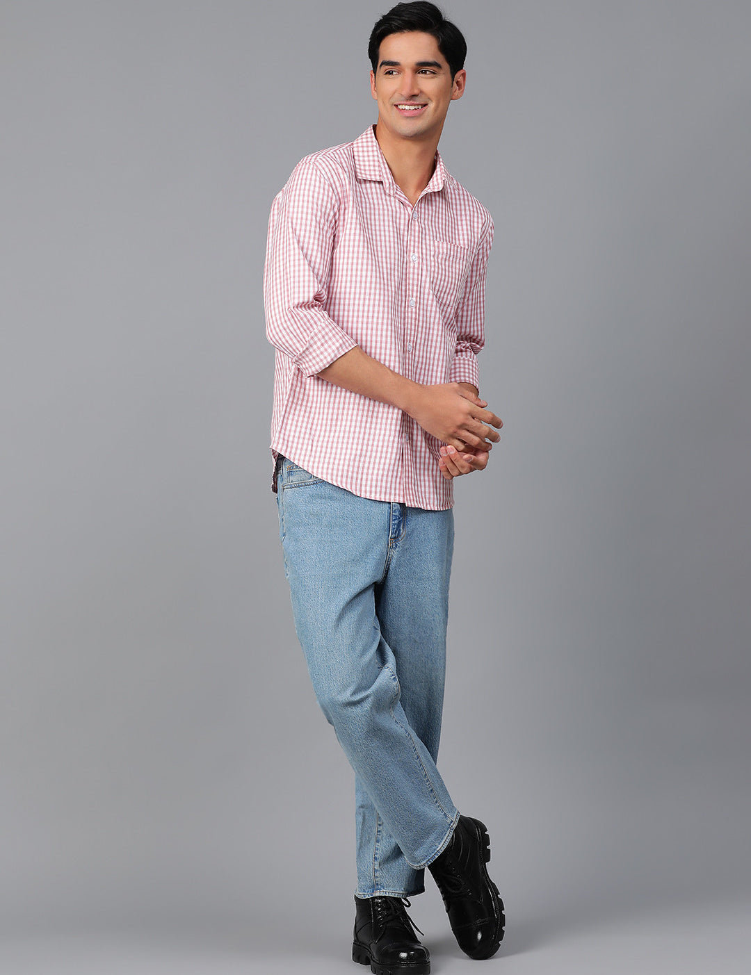 KOTTY Men Checkered Casual Multicolor Shirt 