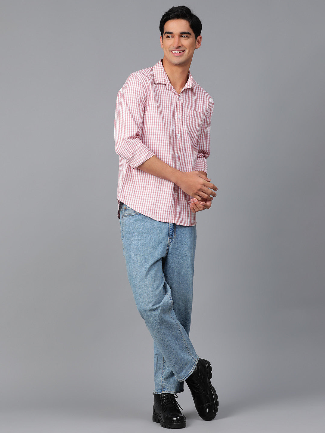 KOTTY Men Checkered Casual Multicolor Shirt 