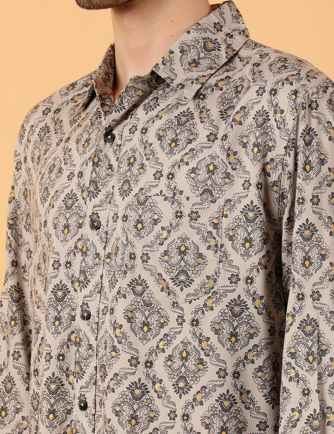 KOTTY Men Printed Casual Multicolor Shirt 
