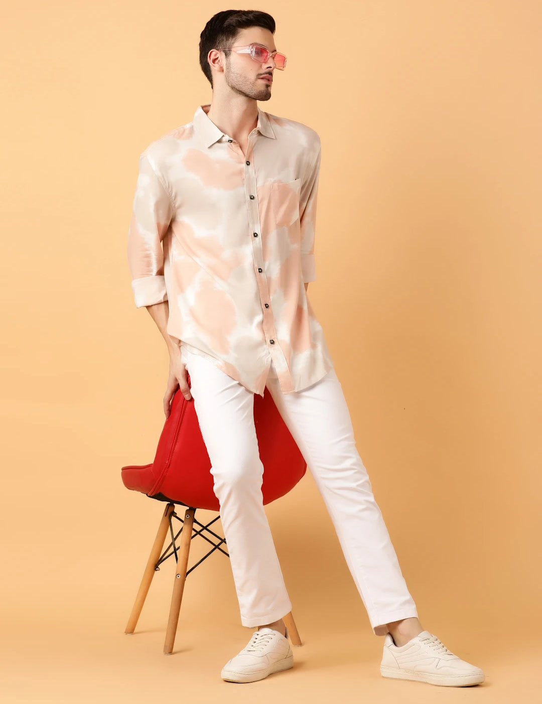 KOTTY Men Printed Casual Multicolor Shirt 