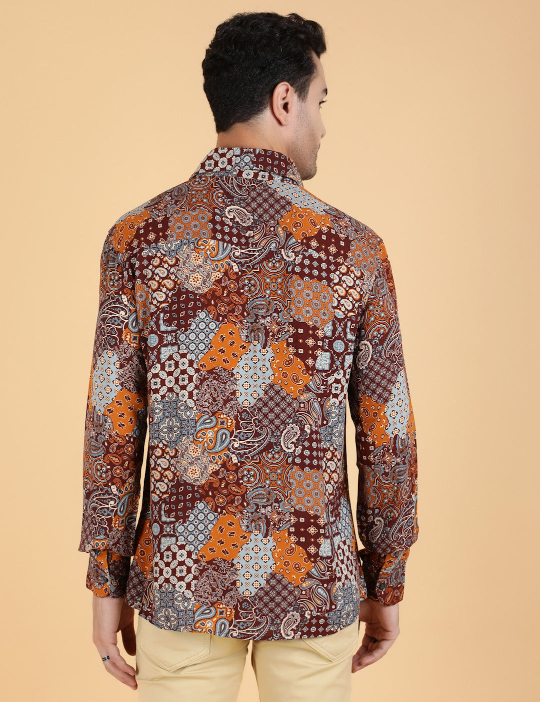 KOTTY Men Printed Casual Multicolor Shirt 