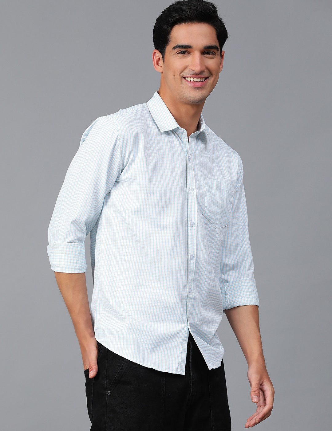 KOTTY Men Striped Casual Multicolor Shirt 