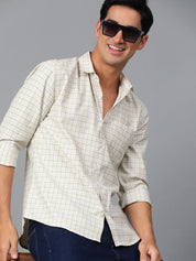 KOTTY Men Checkered Casual Multicolor Shirt 