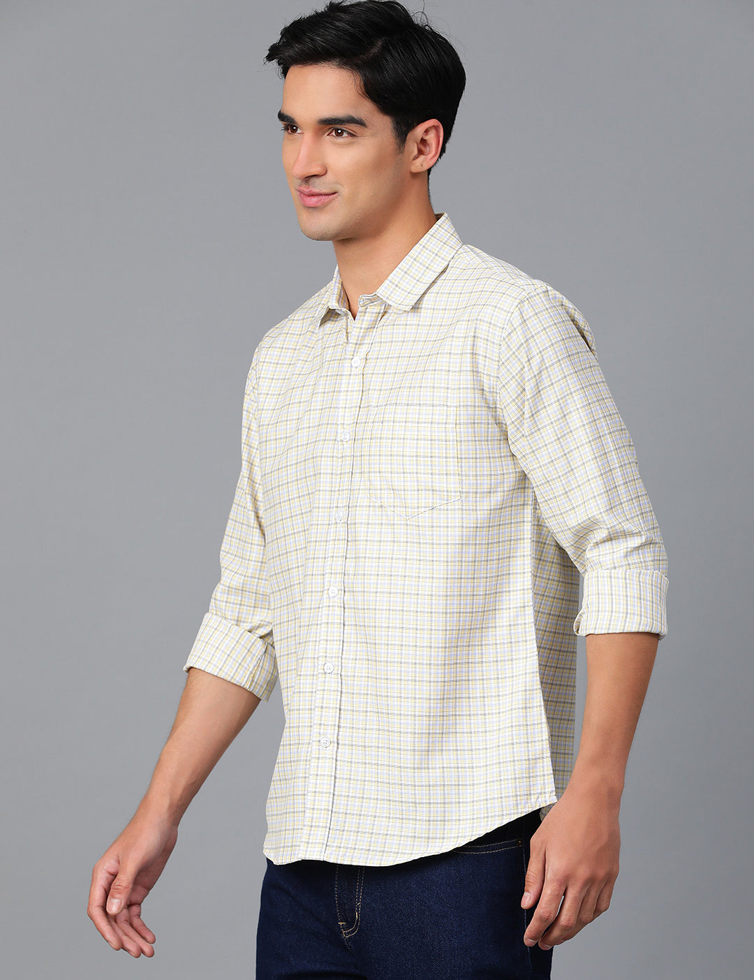 KOTTY Men Checkered Casual Multicolor Shirt 