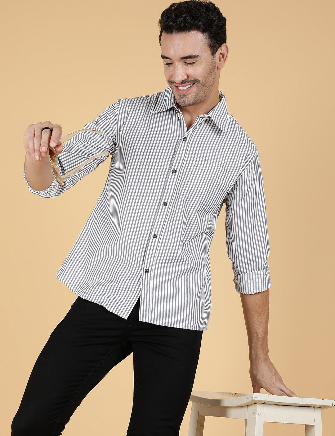 KOTTY Men Printed Casual Multicolor Shirt 