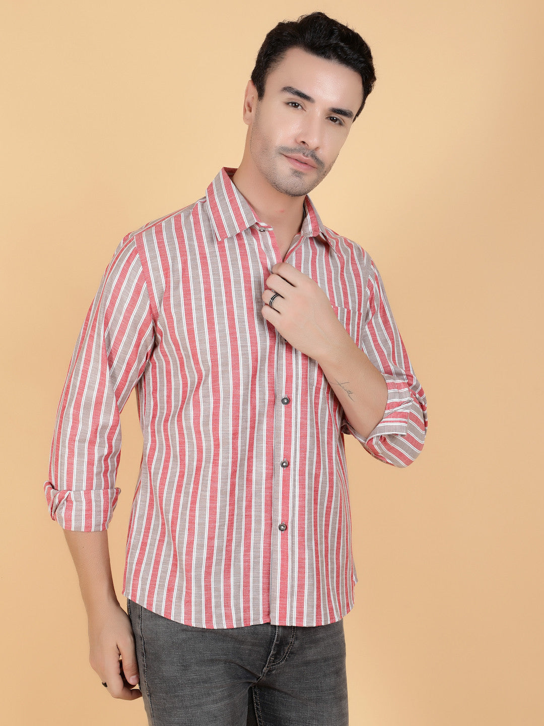 KOTTY Men Printed Casual Multicolor Shirt 