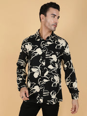 KOTTY Men Printed Casual Multicolor Shirt 