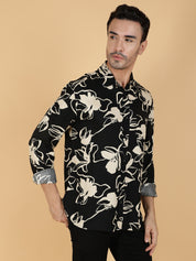 KOTTY Men Printed Casual Multicolor Shirt 