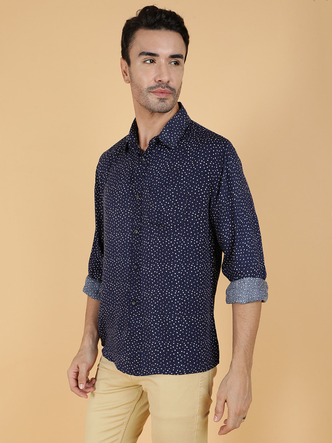 KOTTY Men Printed Casual Multicolor Shirt 
