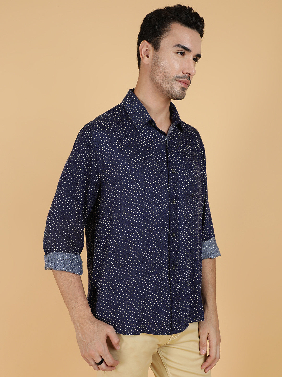 KOTTY Men Printed Casual Multicolor Shirt 