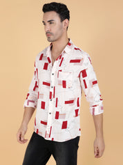 KOTTY Men Printed Casual Multicolor Shirt 
