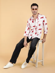 KOTTY Men Printed Casual Multicolor Shirt 