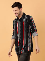 KOTTY Men Printed Casual Multicolor Shirt 