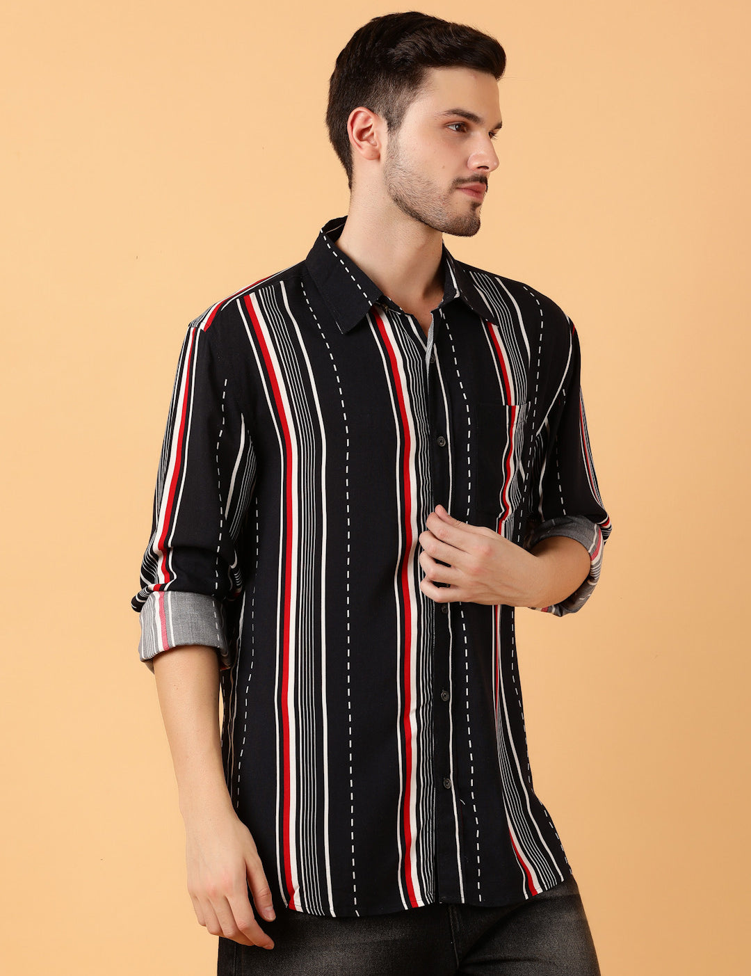 KOTTY Men Printed Casual Multicolor Shirt 