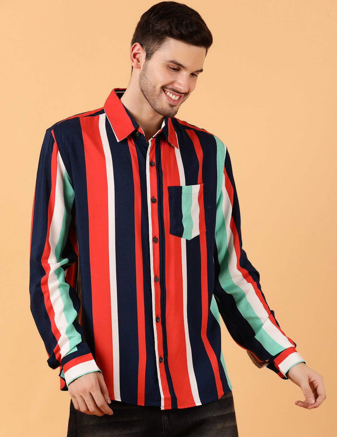 KOTTY Men Printed Casual Multicolor Shirt 